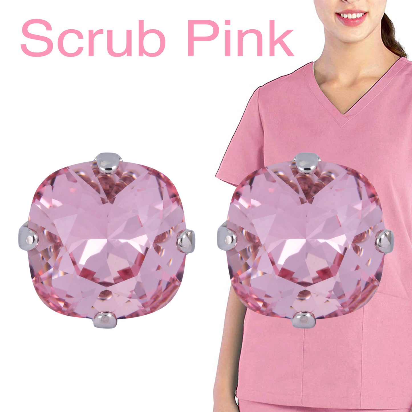 Scrub Pink Swarovski